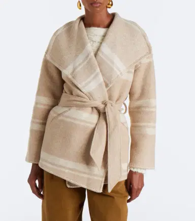 Marant Étoile Brea striped wrap coat | Thumbnail 5
