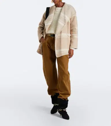Marant Étoile Brea striped wrap coat | Thumbnail 7