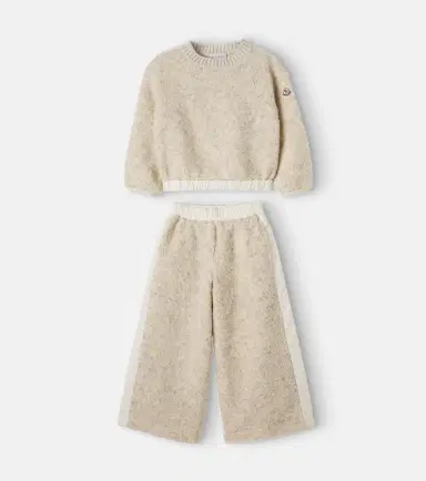 Moncler Enfant Teddy sweater and pants set | Thumbnail 3