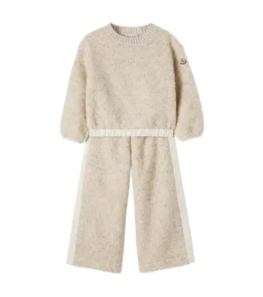 Moncler Enfant Teddy sweater and pants set | Thumbnail 1