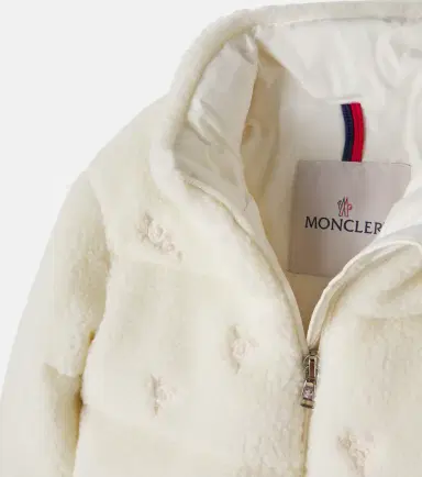 Moncler Enfant Baby Chiara embroidered teddy puffer jacket | Thumbnail 2 Moncler Enfant Baby Chiara embroidered teddy puffer jacket | Thumbnail 2