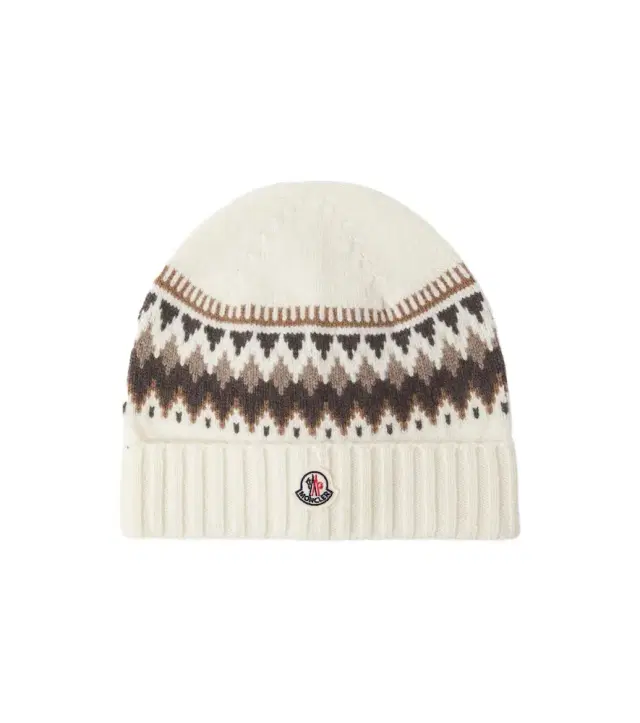 Moncler Enfant Fair Isle virgin wool beanie