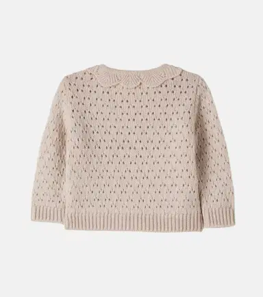 1 + in the Family Baby Nimes-BB pointelle wool-blend cardigan | Thumbnail 2