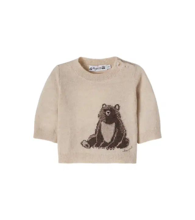Bonpoint Baby Almire intarsia cashmere sweater
