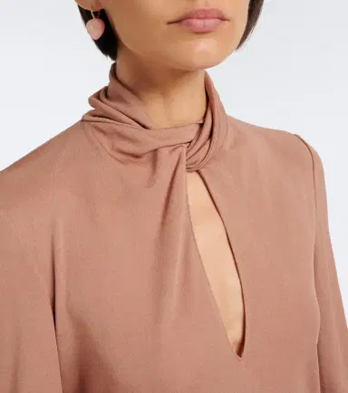 Valentino Cutout jersey crêpe top | Thumbnail 3
