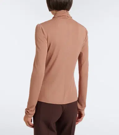 Valentino Cutout jersey crêpe top | Thumbnail 5