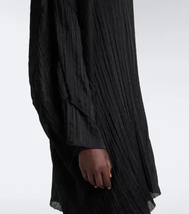 The Row Catena oversized pleated silk blouse | Thumbnail 4