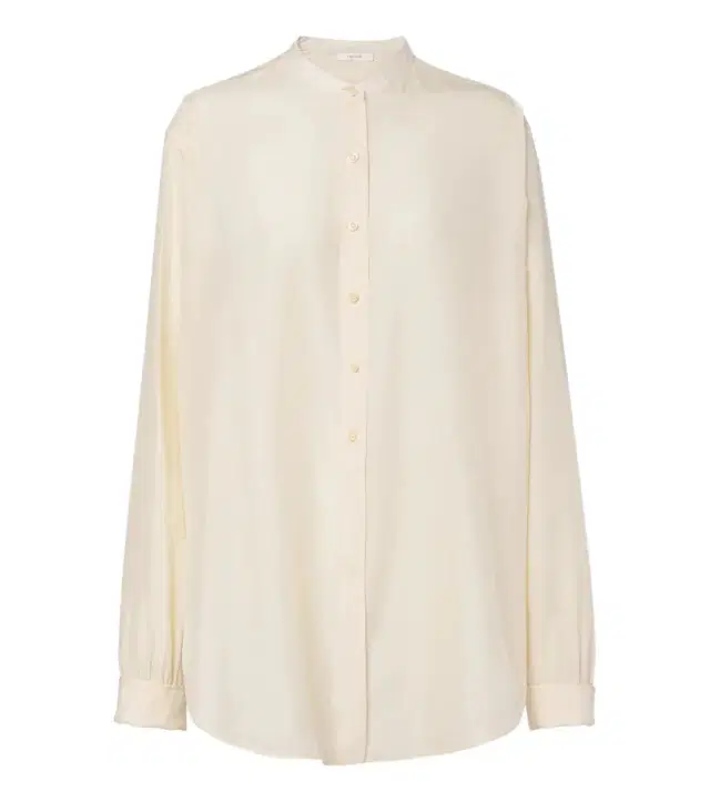The Row Lula silk satin shirt