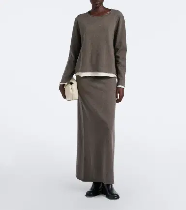 Arch4 Parker cashmere maxi skirt | Thumbnail 4
