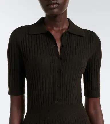 Arch4 Elloren cashmere polo dress | Thumbnail 3