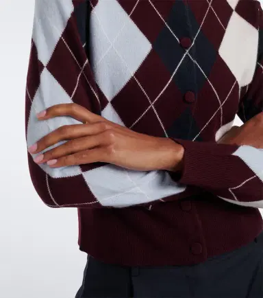 Arch4 Claridges argyle cashmere cardigan | Thumbnail 3