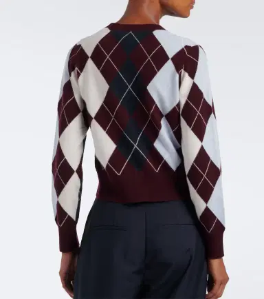 Arch4 Claridges argyle cashmere cardigan | Thumbnail 5