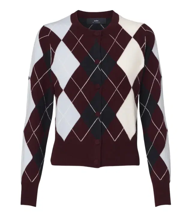 Arch4 Claridges argyle cashmere cardigan