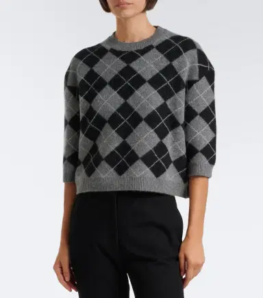 Arch4 Karlie argyle cashmere sweater | Thumbnail 4