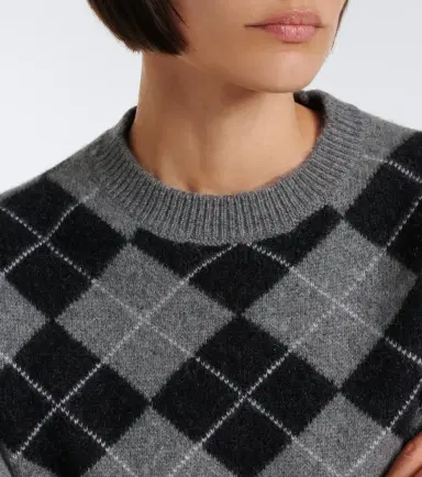 Arch4 Karlie argyle cashmere sweater | Thumbnail 6