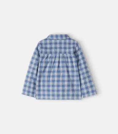 Emile et Ida Baby checked cotton shirt | Thumbnail 2