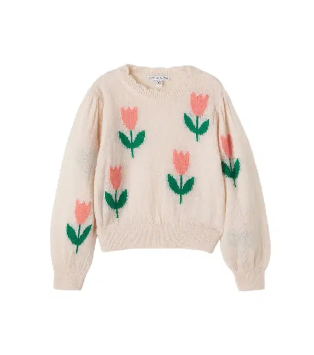 Emile et Ida Floral intarsia sweater