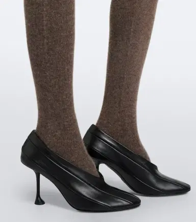 Nour Hammour Whit cashmere and wool tights | Thumbnail 2 Nour Hammour Whit cashmere and wool tights | Thumbnail 2
