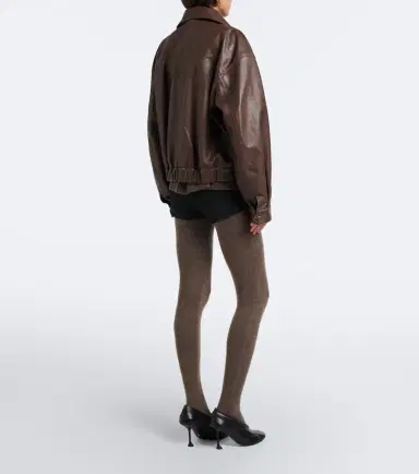 Nour Hammour Whit cashmere and wool tights | Thumbnail 4 Nour Hammour Whit cashmere and wool tights | Thumbnail 4