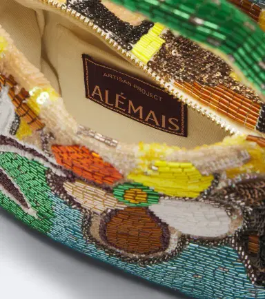 ALÉMAIS Alémais Limelight beaded top-handle bag | Thumbnail 2