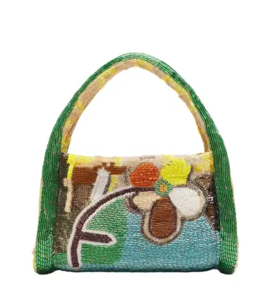 ALÉMAIS Alémais Limelight beaded top-handle bag | Thumbnail 1