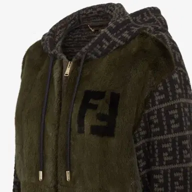Fendi Bomber-style blouson with drawstring hood and welt pockets | Thumbnail 3 Fendi Bomber-style blouson with drawstring hood and welt pockets | Thumbnail 3