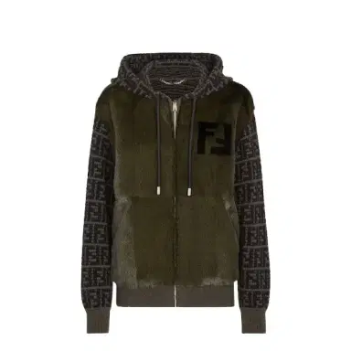 Fendi Bomber-style blouson with drawstring hood and welt pockets | Thumbnail 1 Fendi Bomber-style blouson with drawstring hood and welt pockets | Thumbnail 1