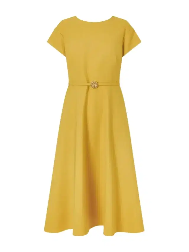 Oscar de la Renta Belted Wool-blend Cady Midi Dress