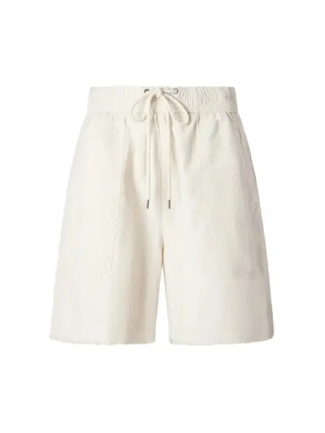 James Perse Lyocell, Linen And Cotton-blend High-rise Utility Shorts