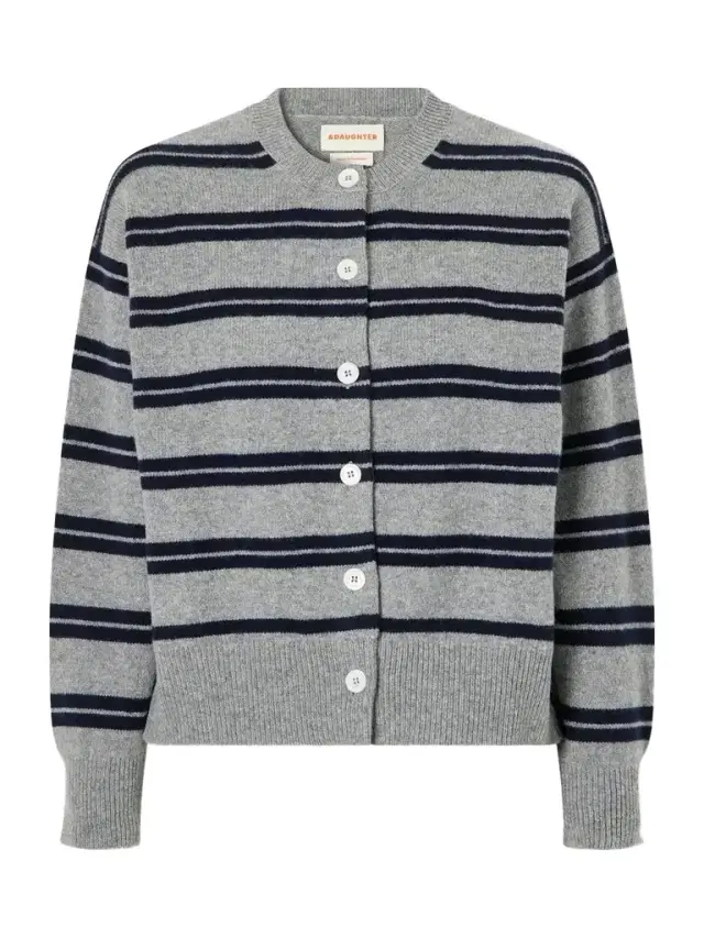 Daughter Ada Striped Wool Cardigan