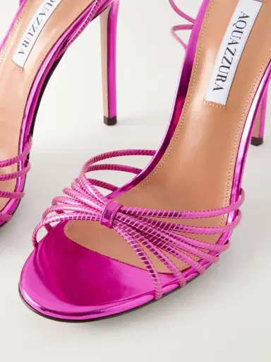 Aquazzura Anima 105 Mirrored Metallic Leather Sandals | Thumbnail 5 Aquazzura Anima 105 Mirrored Metallic Leather Sandals | Thumbnail 5