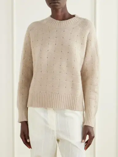 Allude Cashmere And Silk-blend Sweater | Thumbnail 3 Allude Cashmere And Silk-blend Sweater | Thumbnail 3