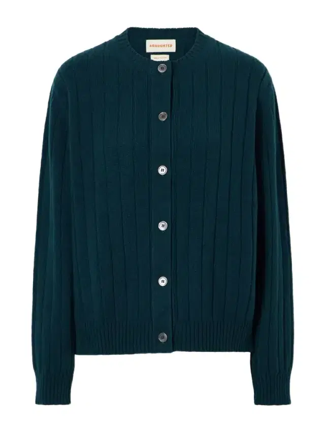 Daughter Rooney Ribbed Wool Cardigan