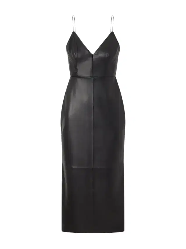 Alex Perry Bikini Leather Midi Dress