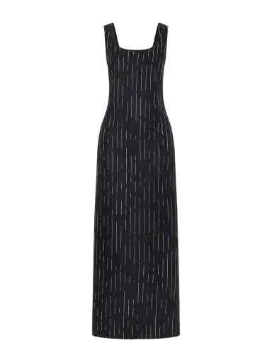 Kallmeyer Isadora Striped Wool Midi Dress | Thumbnail 1 Kallmeyer Isadora Striped Wool Midi Dress | Thumbnail 1