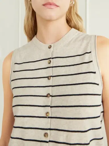 La Ligne Lee Striped Knitted Vest | Thumbnail 4 La Ligne Lee Striped Knitted Vest | Thumbnail 4