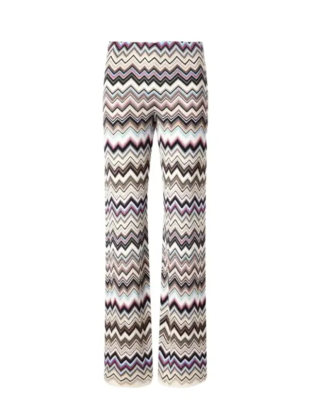 Missoni Striped Crochet-knit Straight-leg Pants