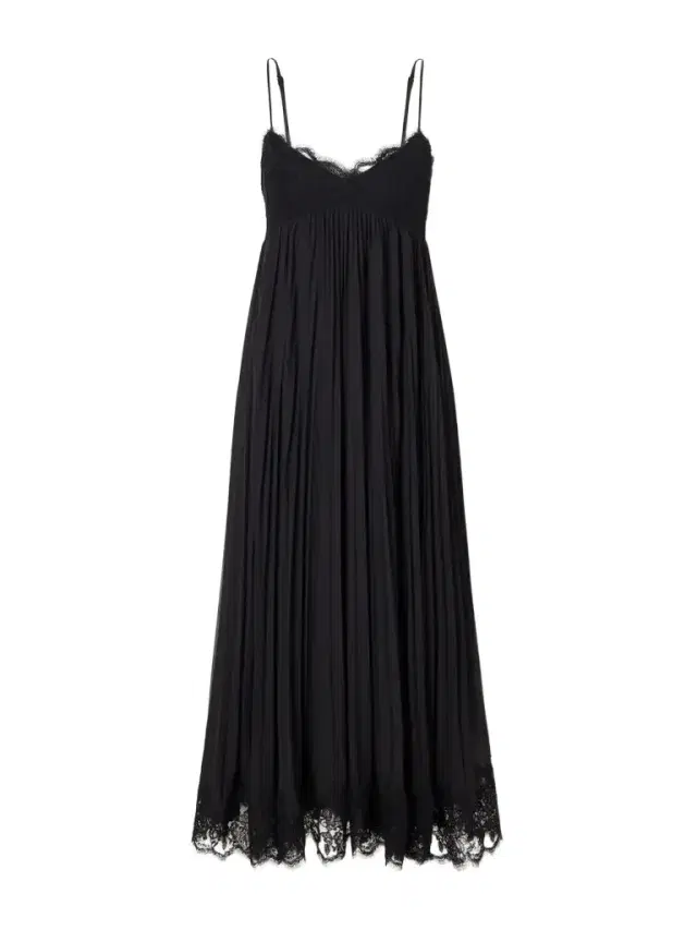 Zimmermann Pleated Lace-trimmed Chiffon Midi Dress