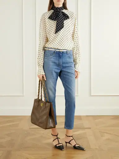 Valentino Garavani Laseine Vlogoembellished Leather Tote | Thumbnail 3