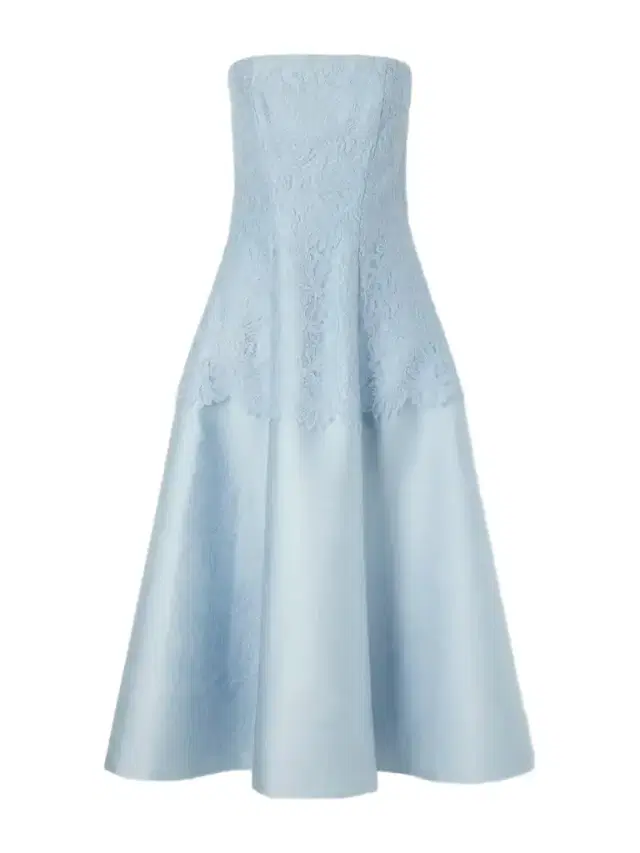 Meja Embossed Cloque Lace Trimmed Midi Dress