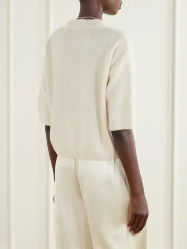 Allude Cashmere And Silk-blend Sweater | Thumbnail 3 Allude Cashmere And Silk-blend Sweater | Thumbnail 3