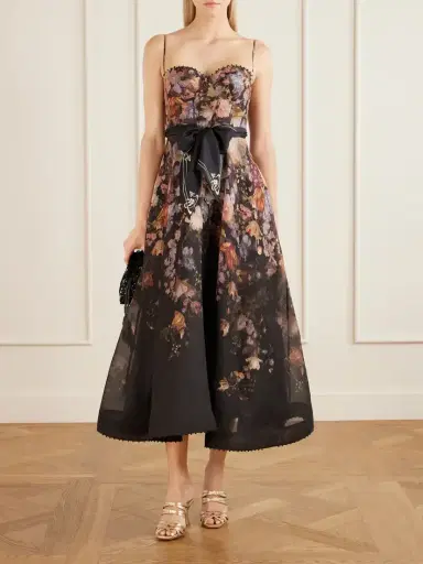 Zimmermann Valiant Floral-print Linen And Silk-blend Bustier Maxi Dress | Thumbnail 2 Zimmermann Valiant Floral-print Linen And Silk-blend Bustier Maxi Dress | Thumbnail 2