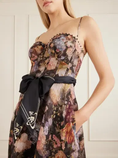 Zimmermann Valiant Floral-print Linen And Silk-blend Bustier Maxi Dress | Thumbnail 4 Zimmermann Valiant Floral-print Linen And Silk-blend Bustier Maxi Dress | Thumbnail 4
