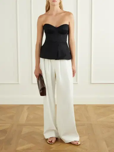 ANDRES OTALORA Nos Reconocemos Strapless Stretch-cotton Twill Blouse | Thumbnail 2