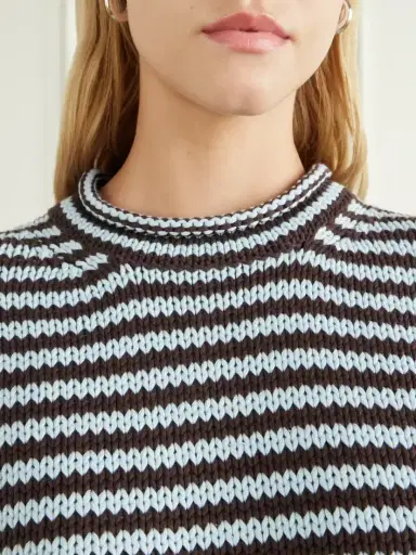 La Ligne Mini Marina Cropped Striped Cotton Sweater | Thumbnail 5 La Ligne Mini Marina Cropped Striped Cotton Sweater | Thumbnail 5