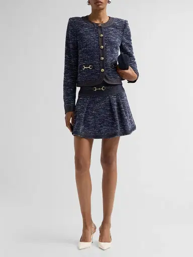Ramy Brook Women's Diana Denim-Tweed Mini Skirt | Thumbnail 2 Ramy Brook Women's Diana Denim-Tweed Mini Skirt | Thumbnail 2