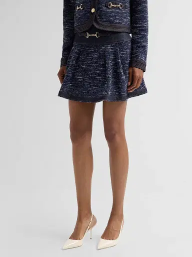 Ramy Brook Women's Diana Denim-Tweed Mini Skirt | Thumbnail 4 Ramy Brook Women's Diana Denim-Tweed Mini Skirt | Thumbnail 4