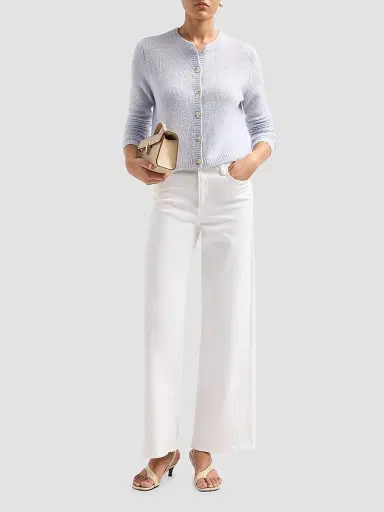 Lisa Yang Women's Cashmere-Silk Cardigan - Sea Breeze | Thumbnail 2 Lisa Yang Women's Cashmere-Silk Cardigan - Sea Breeze | Thumbnail 2