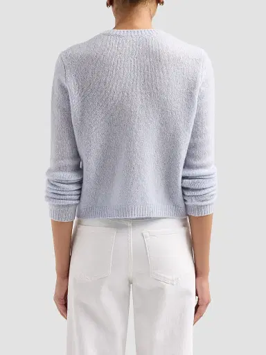 Lisa Yang Women's Cashmere-Silk Cardigan - Sea Breeze | Thumbnail 3 Lisa Yang Women's Cashmere-Silk Cardigan - Sea Breeze | Thumbnail 3