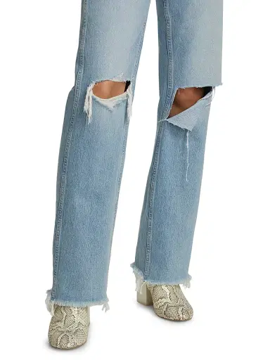RE/DONE Women's 90s High-Rise Loose Straight Jeans - Breezy Indigo | Thumbnail 6